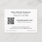 Red Poppy Art 2022 Visitekaartje (Voorkant)