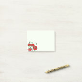 Red Poppy Art Post-it® Notes (Op bureau)
