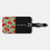 Red Poppy ~ Bagagelabel (Achterkant horizontaal)