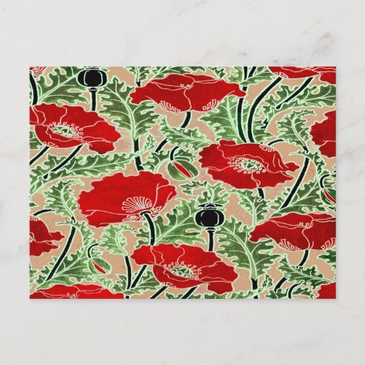 Red Poppy Briefkaart (Voorkant)