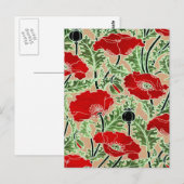 Red Poppy Briefkaart (Voorkant / Achterkant)