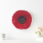 Red Poppy Clock Grote Klok (Huis)