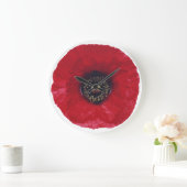 Red Poppy Clock Grote Klok (Huis)