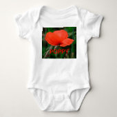 Red Poppy Creeper Romper (Voorkant)