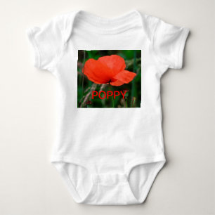 Red Poppy Creeper Romper