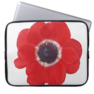 Red Poppy Electronics Bag Laptop Sleeve