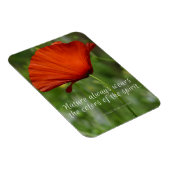 Red Poppy Emerson Natuur Quote Magnet Magneet (Rechterzijde)