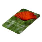 Red Poppy Emerson Natuur Quote Magnet Magneet (Linkerzijde)