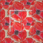Red Poppy Fabric Stof (Delen)