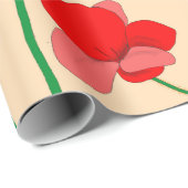 Red Poppy Field Cadeaupapier (Rol Hoek)