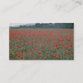 Red Poppy field, Kent, Engeland bloemen Visitekaartje (Achterkant)