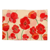 Red Poppy Field Kussensloop (Achterkant)