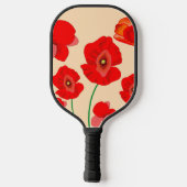 Red Poppy Field Pickleball Paddle (Achterkant)