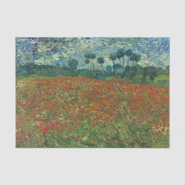 Red Poppy Field van Vincent Van Gogh Tissuepapier