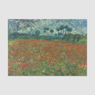 Red Poppy Field van Vincent Van Gogh Tissuepapier