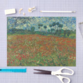 Red Poppy Field van Vincent Van Gogh Tissuepapier (Craft)