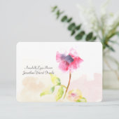 Red Poppy Flat Hartelijk dank Bedankkaart (Staand voorkant)