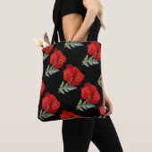 Red Poppy Flower All-Over-Print Canvas tas (Dichtbij)