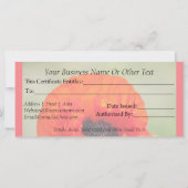 Red Poppy Flower Cadeaubon (Achterkant)