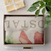 Red Poppy Flower Carte Postale Franse ontkoppeling Tissuepapier (Geschenk)