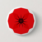 Red Poppy Flower Herdenking Design Ronde Button 5,7 Cm (Voorkant)