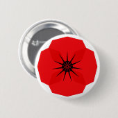 Red Poppy Flower Herdenking Design Ronde Button 5,7 Cm (Voorkant /achterkant)