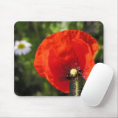 Red Poppy Flower Mousepad Muismat (Met muis)