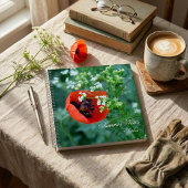 Red Poppy Flower Summer Notes Personalised Noteboo Notitieboek