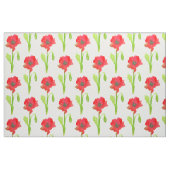 Red Poppy Flower Waterverf Stof (Fat Quarter)