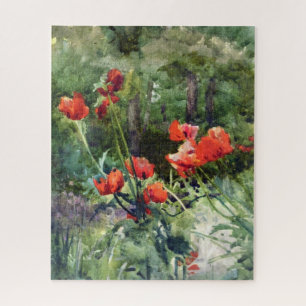 Red Poppy Flowers (door Mildred Anne Butler) Legpuzzel