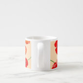 Red Poppy Flowers Espresso Kop (Achterkant)