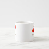 Red Poppy Flowers gepersonaliseerd Espresso Kop (Voorkant)