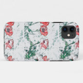 Red Poppy Flowers Poppies Sketch Case-Mate iPhone Case (Achterkant (horizontaal))
