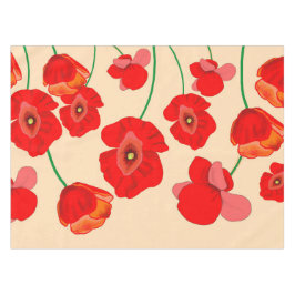 Red Poppy Flowers Tafelkleed