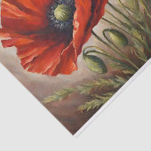 Red Poppy Flowers Tissuepapier (Detail)