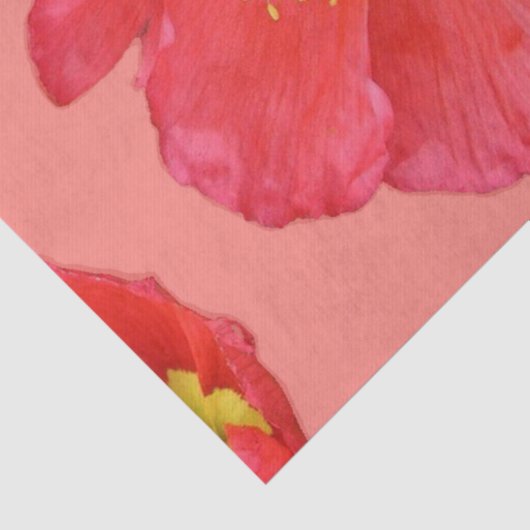 Red Poppy Flowers Tissuepapier (Detail)