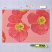 Red Poppy Flowers Tissuepapier (Craft)