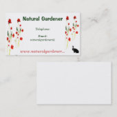 Red Poppy Flowers Visitekaartje (Voorkant / Achterkant)