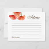 Red Poppy Flowers Vrijgezellenfeest Weddenschap Kaart (Voorkant)