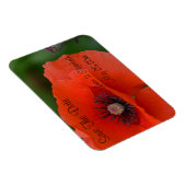 Red Poppy Formal slaat de datum op Magneet (Rechterzijde)