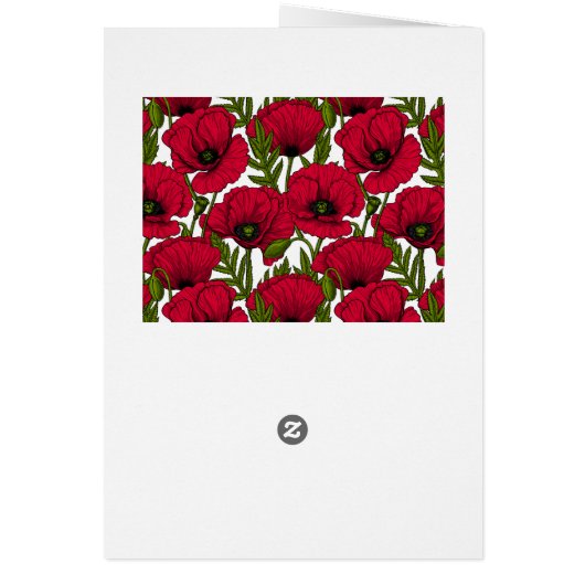 Red Poppy garden 2 (Achterkant)