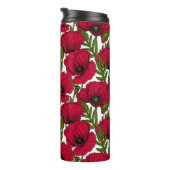Red Poppy garden 2 Thermal Tumbler Thermosbeker (Geroteerd rechts)