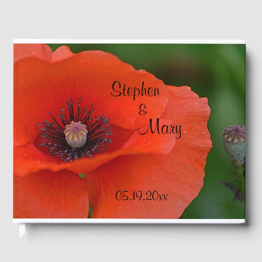 Red Poppy Gastenboek (Voorkant)