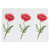 Red Poppy Gift Bag