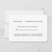 Red Poppy Gift Certificate (Achterkant)