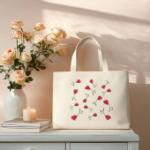 Red Poppy Grote Tote Bag