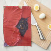 Red Poppy Hand Towel Theedoek (Quarter Fold)