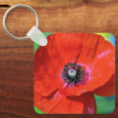Red Poppy in de Sunshine Foto Sleutelhanger (Voorkant)