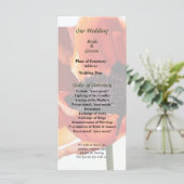 Red Poppy in Sunshine Wedding Program Programmakaart (Staand voorkant)