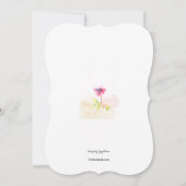 Red Poppy Invitation Kaart (Achterkant)